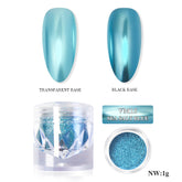 Mirror Metallic Nail Chrome Powder - VM15 Sea Salt Blue